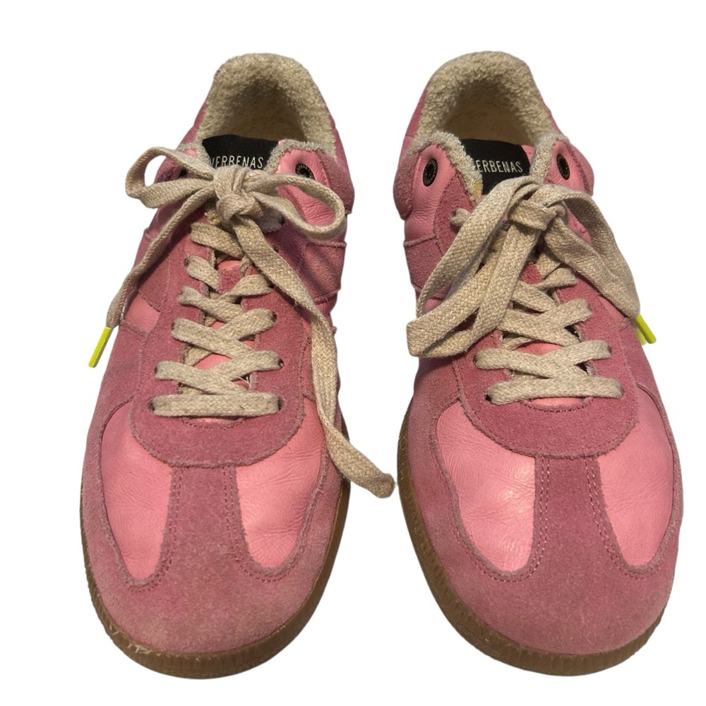 Verbenas Sora Suede Leather Sneakers Sz  9 Pink